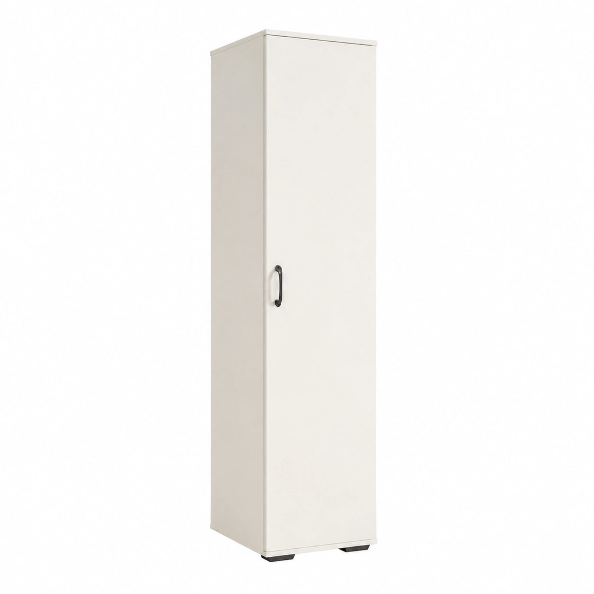 Armoire, avec portes, 175 x 37 x 35 cm, coloris blanc, pour la chambre