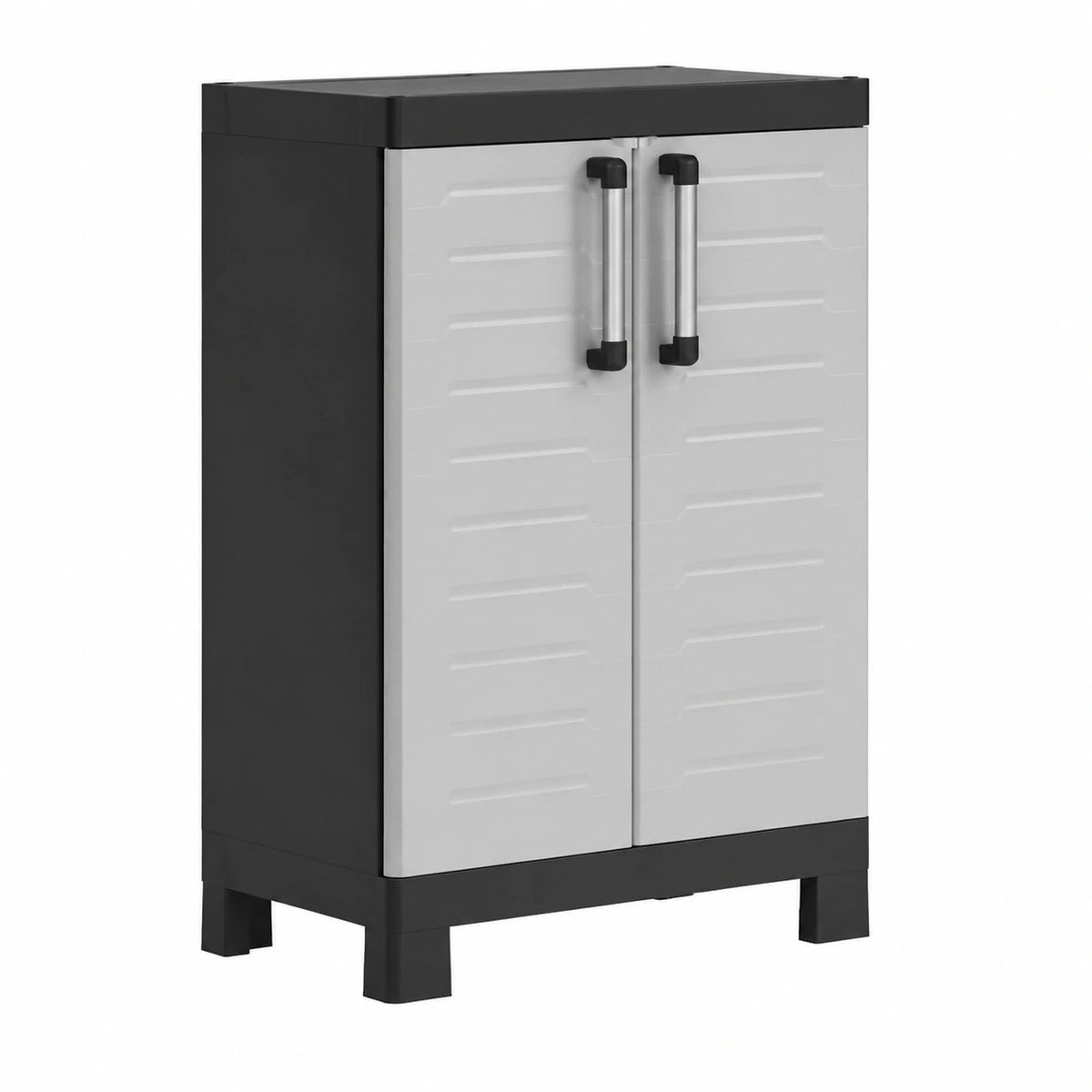 Meuble polyvalent, coloris gris, pour les espaces de vie