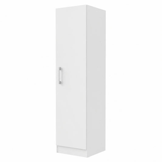 Armoire, avec rangement, avec portes, coloris blanc, pour la chambre
