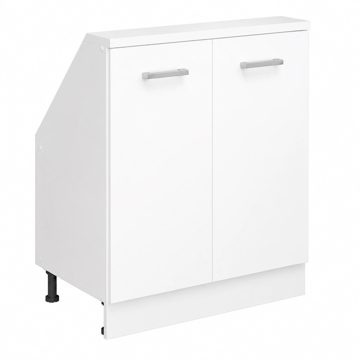 Meuble polyvalent, avec rangement, avec portes, coloris blanc, pour les espaces de vie