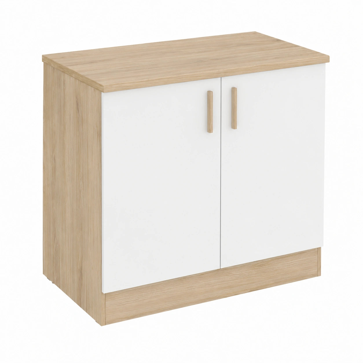 Ensemble de meubles de cuisine, en chêne, modulable, avec portes, coloris blanc, 100 x 30 x 70 cm, pour la cuisine