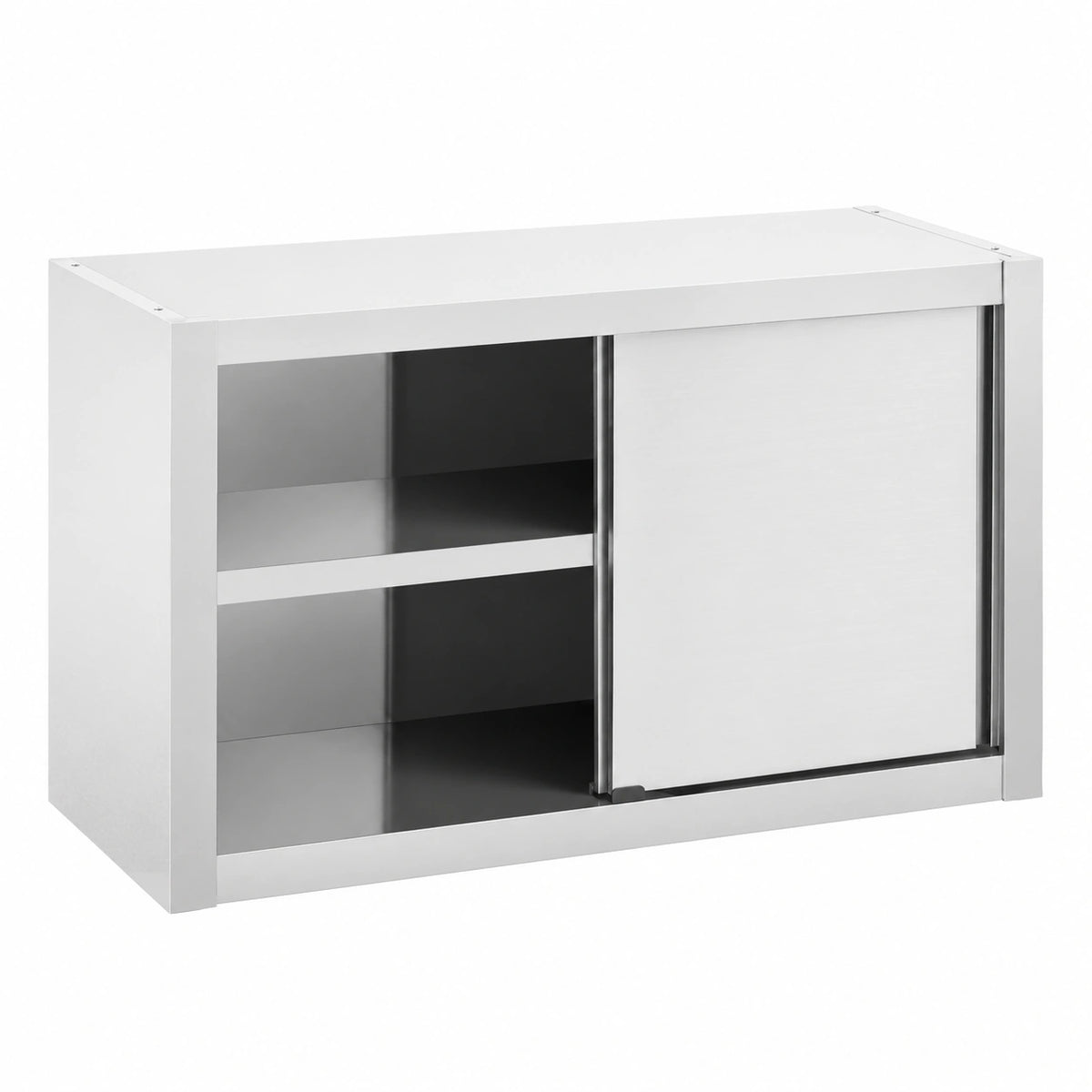 Armoire, en acier inoxydable, avec rangement, avec portes coulissantes, avec portes, 100 x 45 x 60 cm, pour la chambre