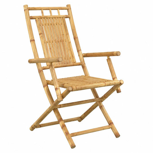 Chaise, pliable, en bambou, 46 x 66 x 99 cm, pour la salle à manger ou la cuisine