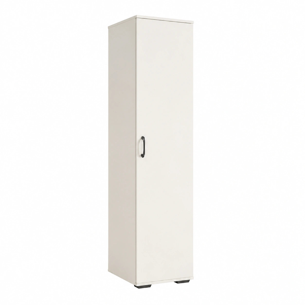 Armoire, avec portes, 175 x 37 x 35 cm, coloris blanc, pour la chambre